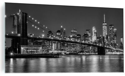 Obraz szklany na szkle Brooklyn most NEW YORK 120x60 panorama nowy jork