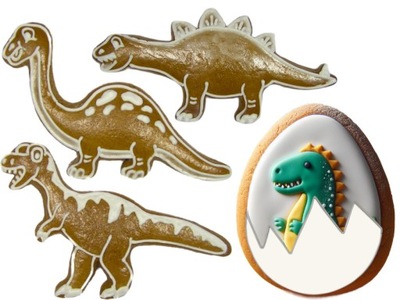 Foremki dinozaury zestaw dinozaurów z jajem 4 szt.