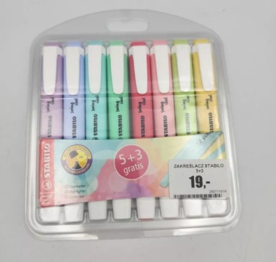 ZAKREŚLACZ STABILO 5+3