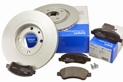 DELPHI DISCS + PADS FRONT BERLINGO I II XSARA XSARA PICASSO 206 CARGO  