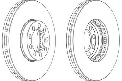 Тормозные диски тормозные 2szt. iveco daily iv daily line d фото №1