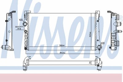 РАДІАТОР ВОДИ NISSENS 68806