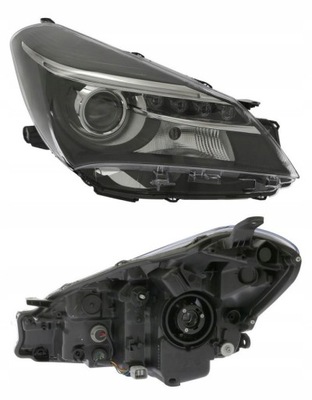 Фара лампа правый toyota yaris 14- фото №1