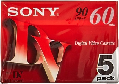 Kasety Sony mini DV DVM60R3 MiniDV 5 sztuk nowe !!