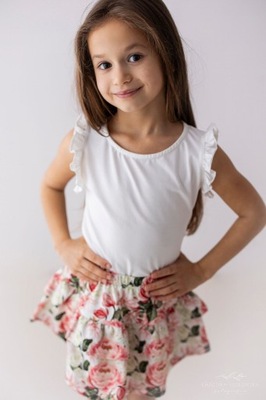 Biała bluzka dla dziewczynki motylek Lily Grey rozmiar 146