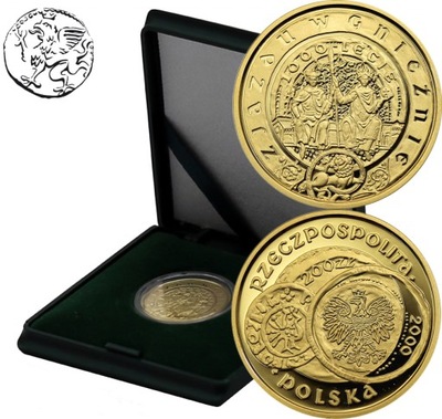 Polska, 200 zł, 2000, 1000-lecie Zjazdu w Gnieźnie