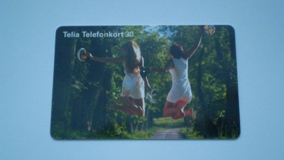 karta telefoniczna - kolekcjonerska - Telia - kobieta