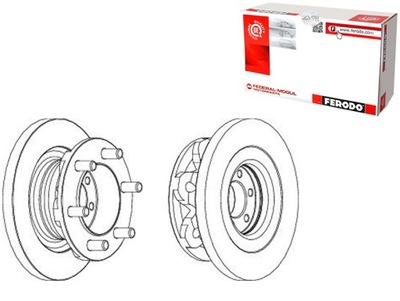 DISCOS DE FRENADO FERODO 504079365 42546401 5040809  