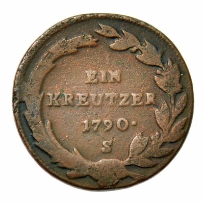 AUSTRIA, JOSEPH II 1 KRAJCAR 1790 SMOLNIK (1)