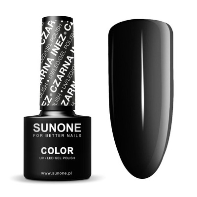 Sunone Lakiery hybrydowe 5ml Czarny Inez