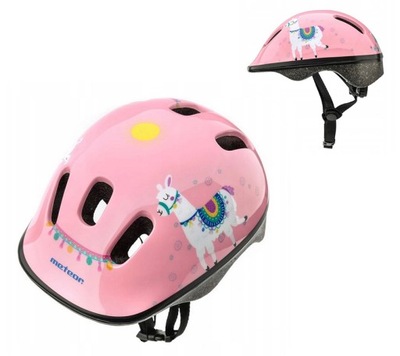 KASK ROWEROWY DZIECIĘCY METEOR KS06 S 48-52cm LAMA