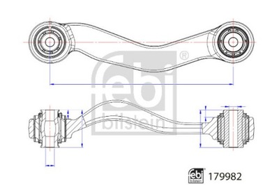 VARILLA PARTE TRASERA FEBI BILSTEIN 179982  