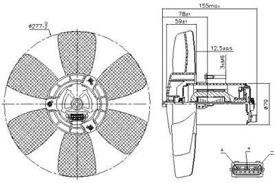 NISSENS VENTILIATORIUS AUŠINTUVO AUDI 100 C2 100 C3 50 80 B2 80 B3 90 B2 