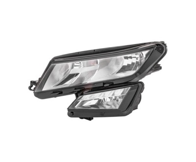 Skoda kodiaq 17- лампа передняя фара левый фото №1