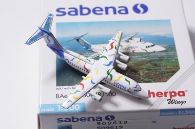 HERPA Sabena BAe 146-300 skala 1:500