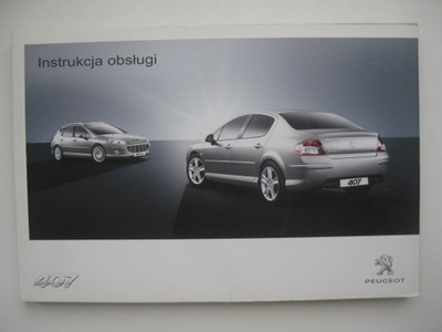 PEUGEOT 407 2008-2011 POLSKA MANUAL SERVICE KOLOROWA ORIGINAL !  