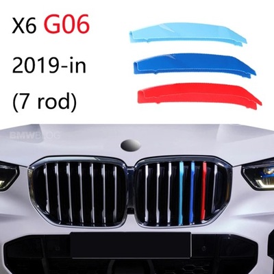 3PCS CAR GRILLE PARTA TRYDNIE PARA BMW X1 2 PIEZAS X3 X4 X5 X6 X7 Z4 E84 F48 F39 F2  