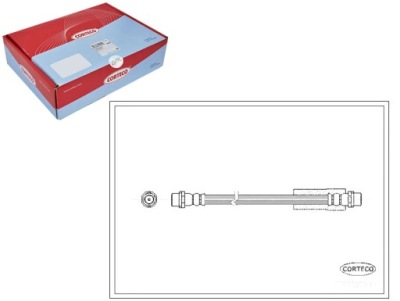 Corteco шланг тормозной 172043b 1987476404 fhy23 фото №1