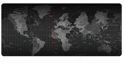 PODKŁADKA NA BIURKO MAPA ŚWIATA 30X80CM