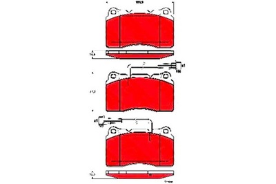 Trw гальмівні колодки гальмівні alfa romeo 147 3.2 gta 937 фото №1