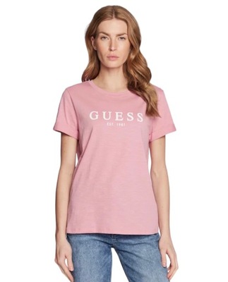 GUESS T-Shirt 1981 W2BI68 K8G01 Różowy Regular S