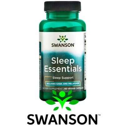 SWANSON Sleep Essentials KOZŁEK Melatonina GABA