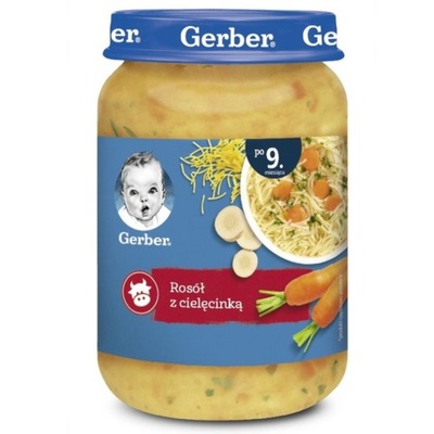 GERBER Zupka domowy rosołek z cielęcinką 190 g