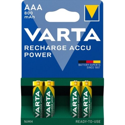 Akumulatorek Ready2Use 800mAh AAA R3 Ni-Mh Varta x4 - blister