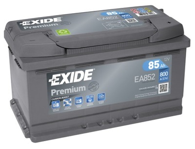 АКУМУЛЯТОР EXIDE 85AH 800A 12V P+ EA852