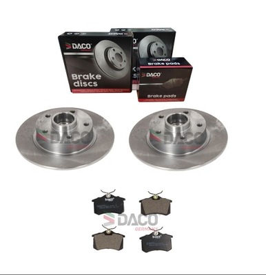 2X DISCS + 4X PADS RENAULT SCENIC III CLIO IV MEGANE ABS BEARING QUALITY  