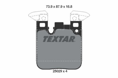 КОЛОДКИ ТОРМОЗНЫЕ BMW ЗАД 2/3/4 3,0 14- 2502901