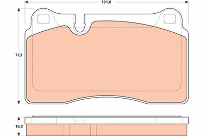 ZAPATAS DE FRENADO SEAT PARTE DELANTERA LEON 2,0 13- GDB1912  