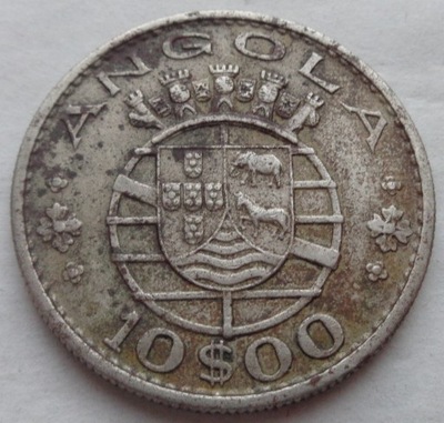 ANGOLA - PORTUGALIA - 10 escudo - 1969