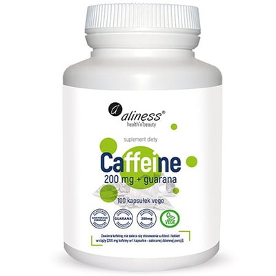 ALINESS CAFFEINE 200 MG + GUARANA 100 KAPS Kofeina