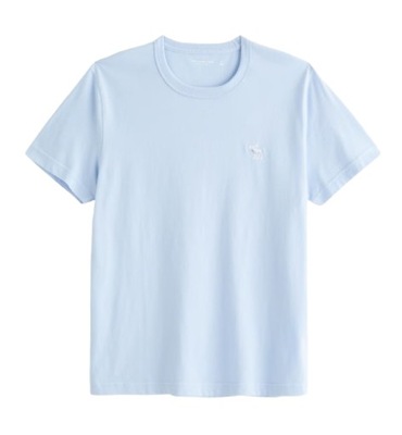 t-shirt Abercrombie&Fitch koszulka XXL błękitna soft