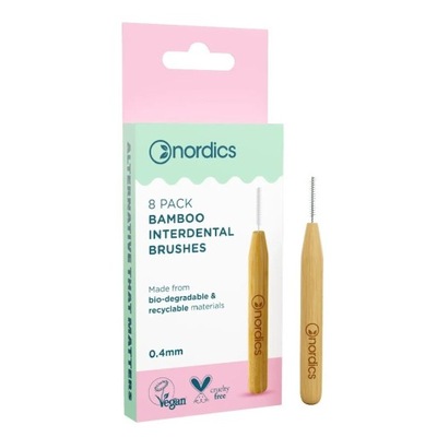 Nordics Bamboo Interdental Brushes bambusowe szczoteczki do czyszczenia prz