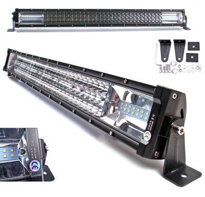 FARO EN FUNCIONAMIENTO 126 DIODO LUMINOSO LED 189W 12/24V PANEL IP68 NEOMAX 755MM 75,5CM  