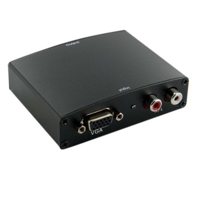 4World Konwerter HDMI VGA R/L Audio to HDMI