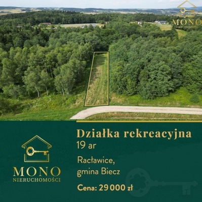 Działka, Rożnowice, Biecz (gm.), 1900 m²