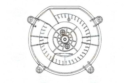 Behr-hella двигун вентилятор mercedes w211 02- behr фото №1