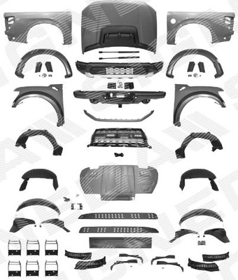 Ford f150 f-150 21- raptor набор крыло перед задняя капот решётка радиатора бампер фото №1