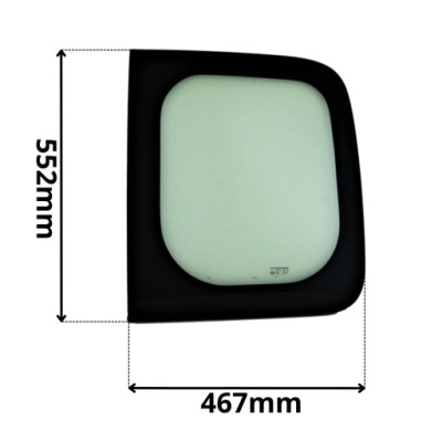 Скло права задня w двері renault kangoo ii 2 08- 5205 фото №1