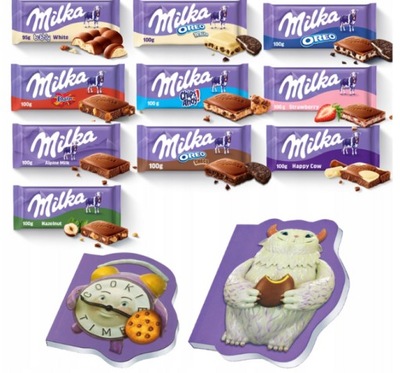 Zestaw Milka czekolada mleczna mix smaków 10 szt + gratisy dla dzieci
