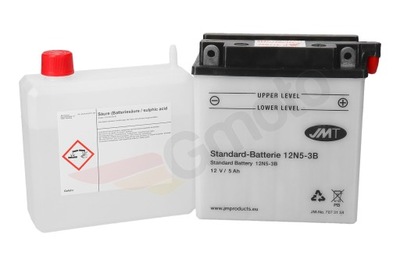 BATERÍA JMT 12V 5AH 12N5-3B SIMSON MZ JAWA WSK  