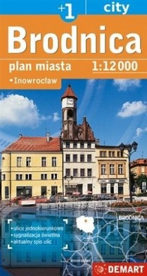 PLAN MIASTA - BRODNICA/INOWROCŁAW 1:12 000 DEMART