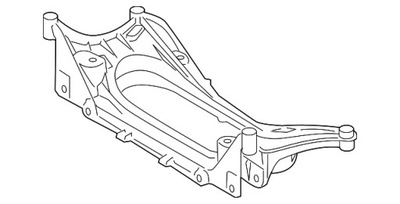 Балка подвеска подрамник подрамник lexus rc 2015- фото №1