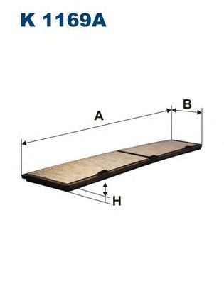 FILTRAS KABINOS FILTRON K 1169A BMW 1 