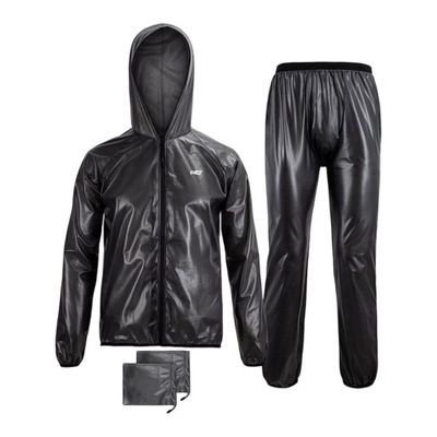 Rain Suit Waterproof with Storage Bag Rain M BLACK