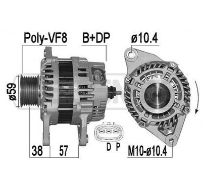 ERA ALTERNADOR MESSMER MAZDA  