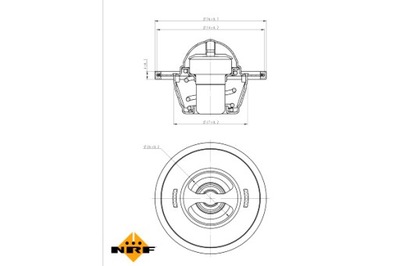 NRF ТЕРМОСТАТ РІДИНИ ОХОЛОДЖУЮЧОЇ AUDI A3 A4 B7 A6 C6 TT ROVER 200 II фото
